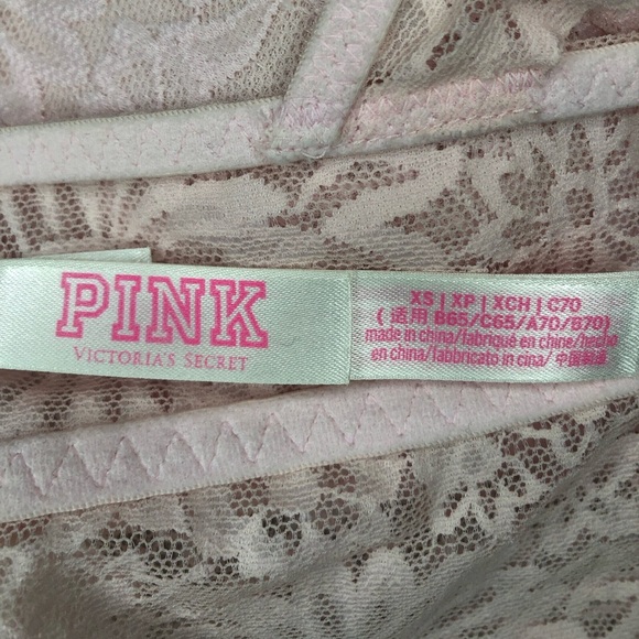 PINK Victoria’s Secret Push Up Padded High Neck Bralette Bra

Size: XS - Picture 7 of 8